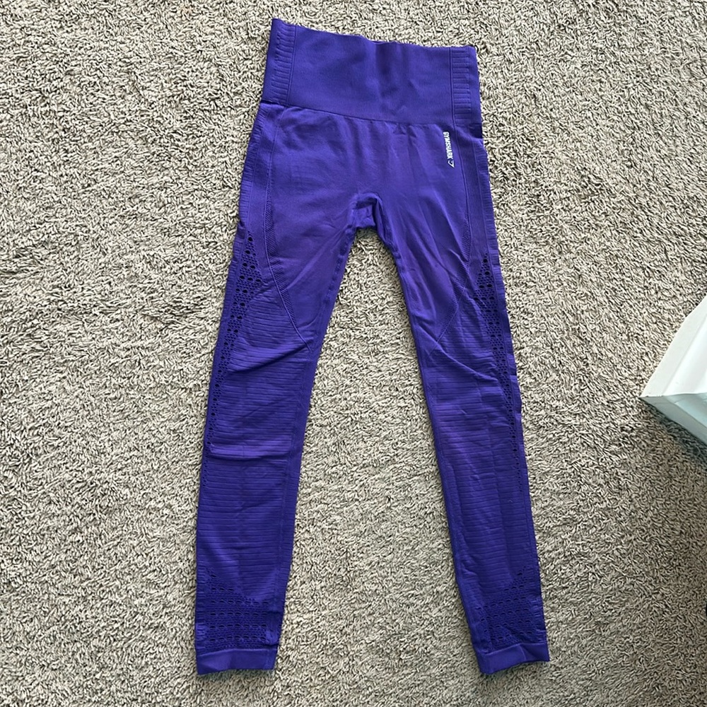 Gymshark purple sweat seamless leggings